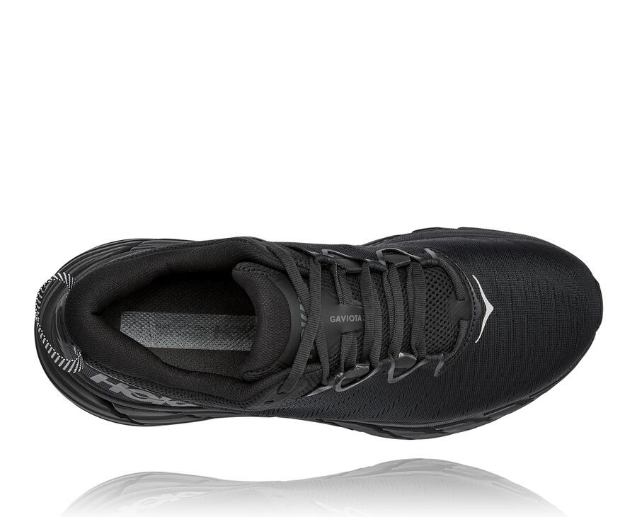 Hoka One One Running Shoes Mens Black - Gaviota 3 - 24956XBYS